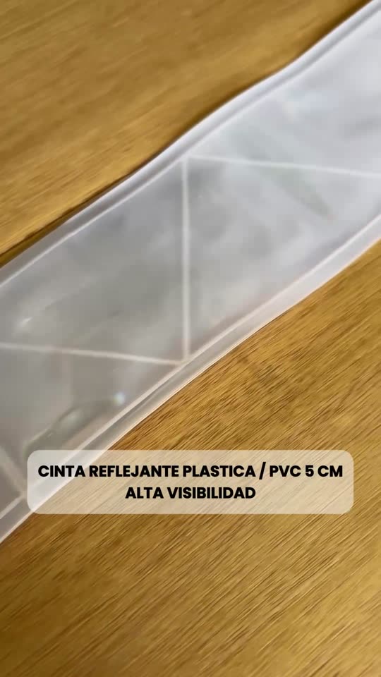 Cinta reflejante de PVC microprismática